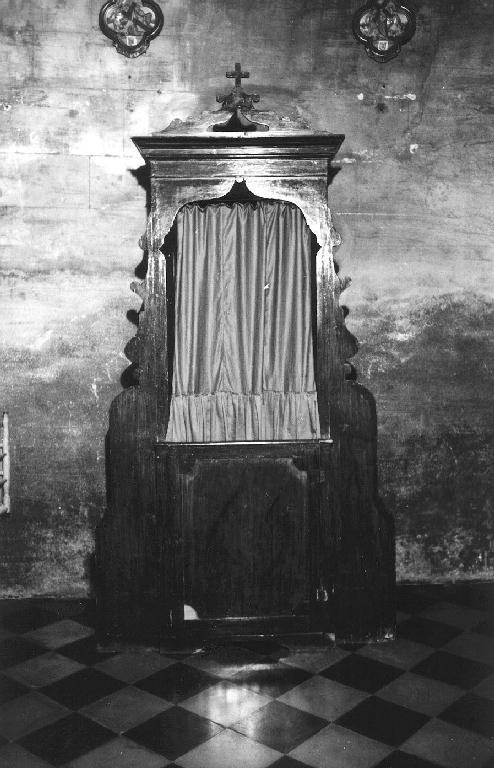 confessionale, opera isolata - bottega ligure, manifattura italiana (sec. XIX)