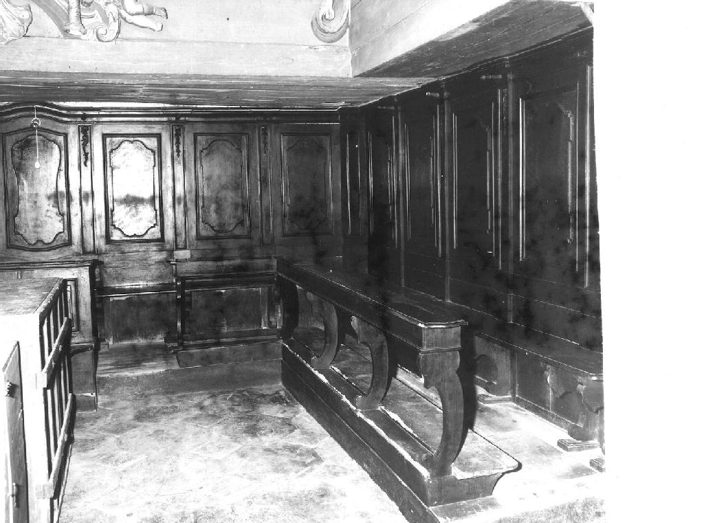 stalli del coro, opera isolata - bottega ligure (terzo quarto sec. XVIII)