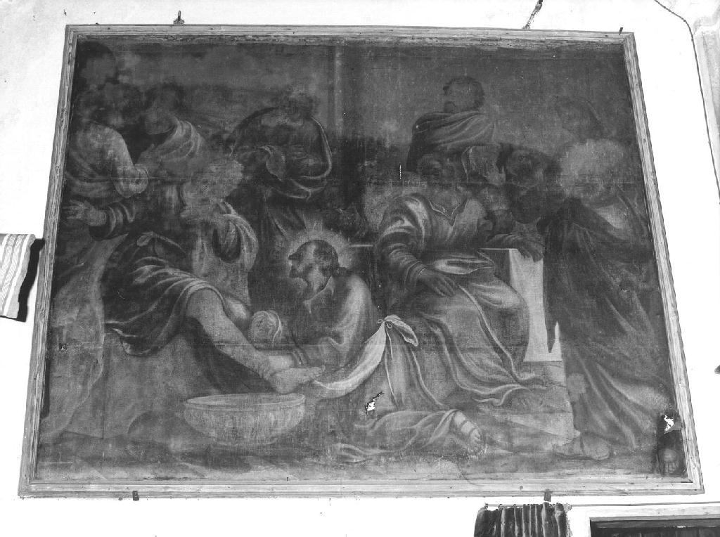 Cristo lava i piedi degli apostoli (dipinto, opera isolata) - ambito ligure (prima metà sec. XVII)