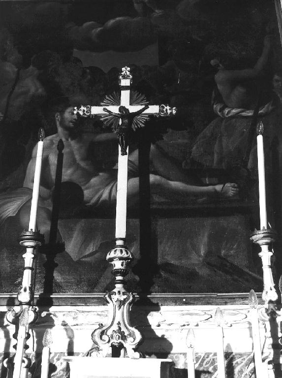 croce d'altare, opera isolata - bottega ligure (metà sec. XIX)