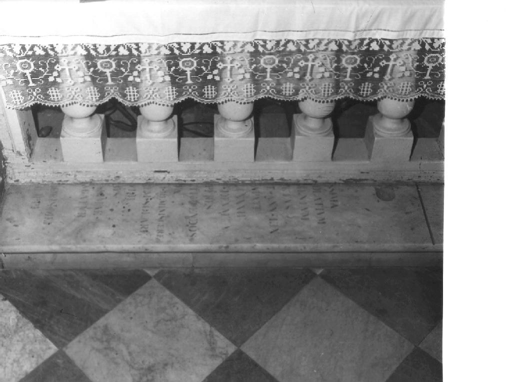 epitaffio, opera isolata - bottega ligure (metà sec. XVIII)