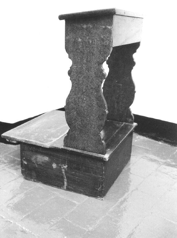 inginocchiatoio, opera isolata - bottega italiana (seconda metà sec. XIX)