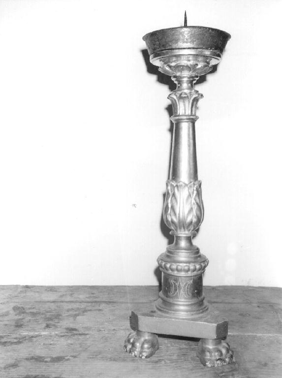 candeliere d'altare, serie - bottega ligure (sec. XX)