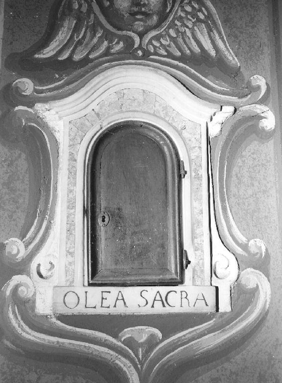 armadietto per oli santi, opera isolata - bottega genovese (inizio sec. XIX)