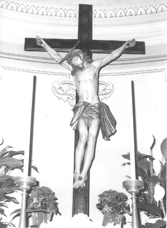 CRISTO CROCIFISSO (crocifisso, opera isolata) - PRODUZIONE LIGURE (sec. XIX)