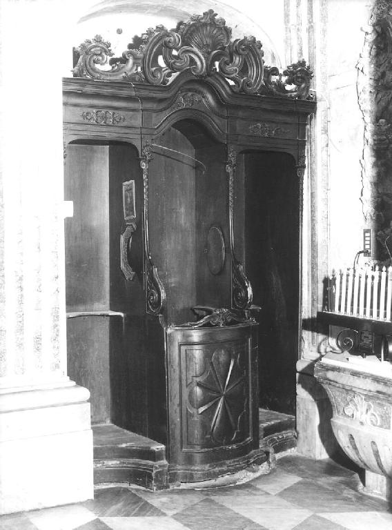 confessionale, opera isolata - bottega genovese (metà sec. XVIII)