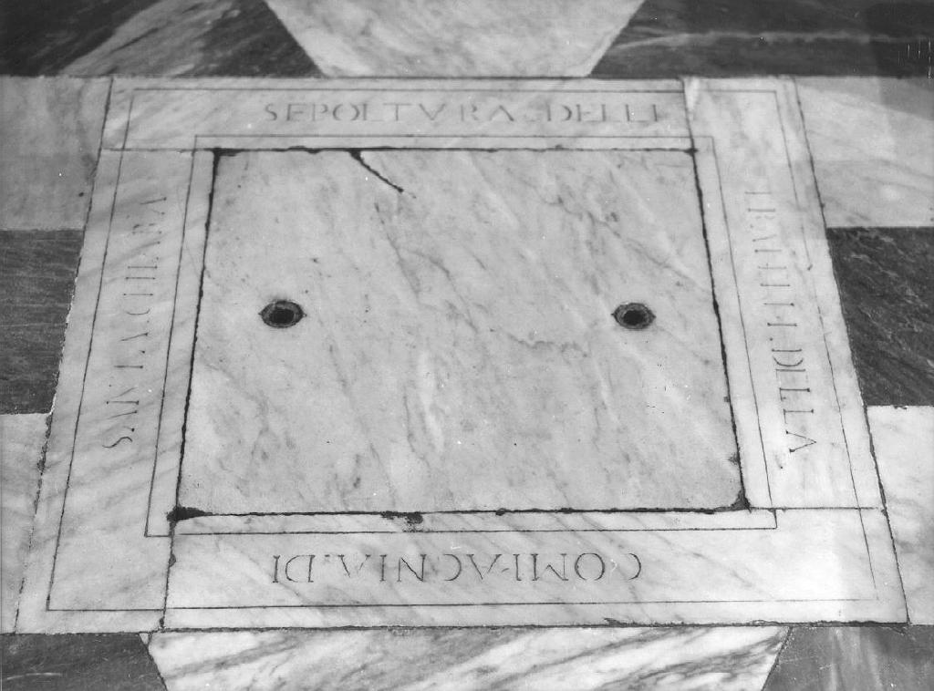 lapide tombale, opera isolata - bottega genovese (secondo quarto sec. XVIII)