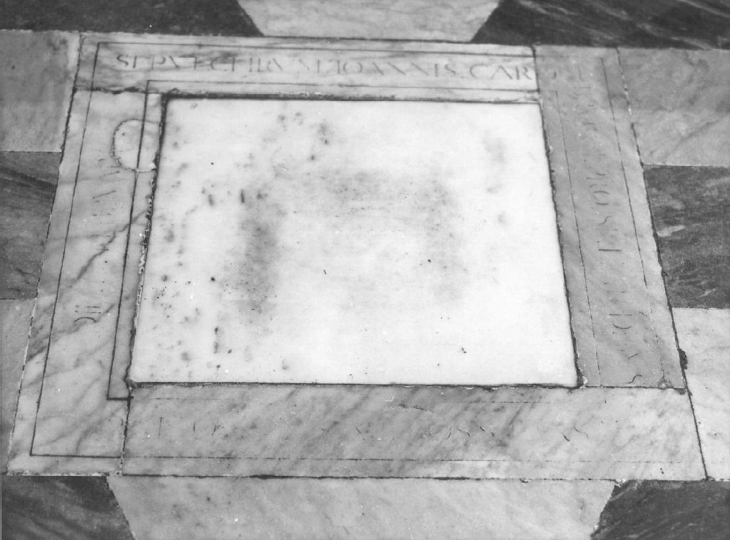 lapide tombale, opera isolata - bottega genovese (secondo quarto sec. XVIII)