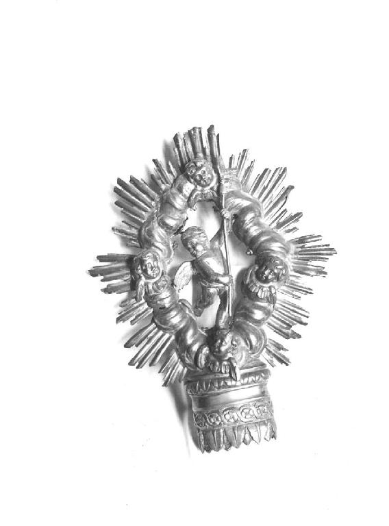 terminale - di croce, insieme - bottega genovese (secondo quarto sec. XIX)