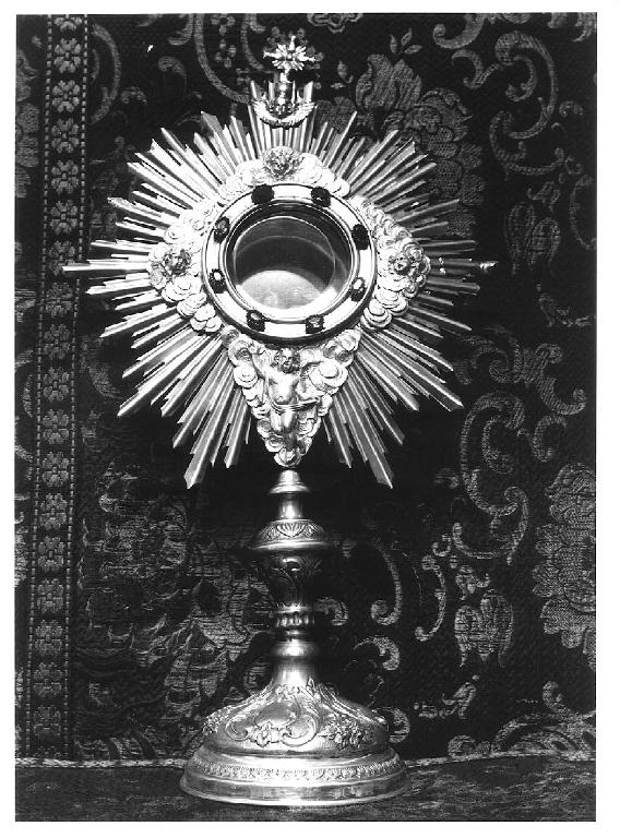 ostensorio, opera isolata - PRODUZIONE GENOVESE (sec. XX)