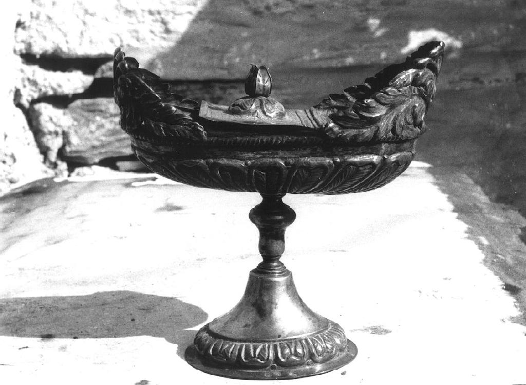 navicella portaincenso, opera isolata - bottega genovese (sec. XIX)