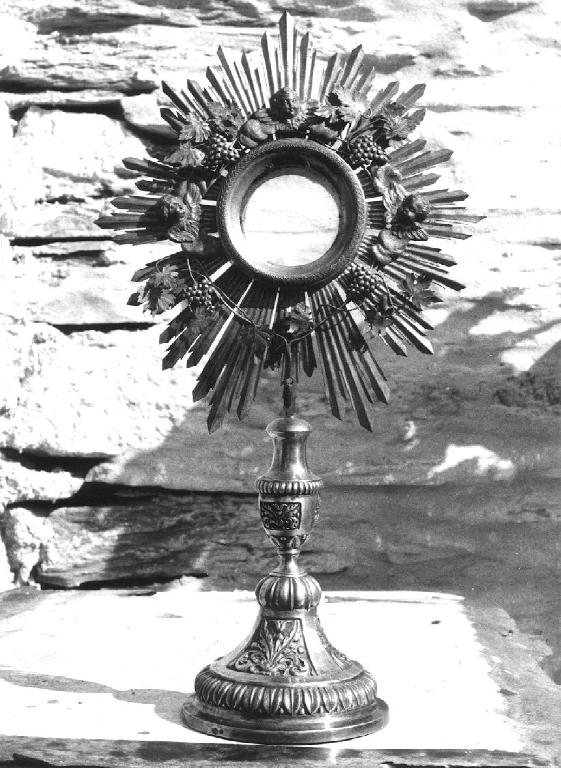 ostensorio, opera isolata - bottega genovese (sec. XIX)