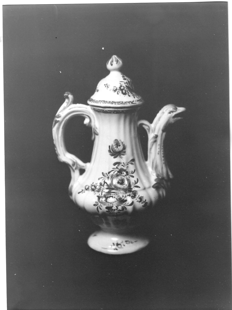 caffettiera, opera isolata - manifattura pesarese (prima metà sec. XIX)