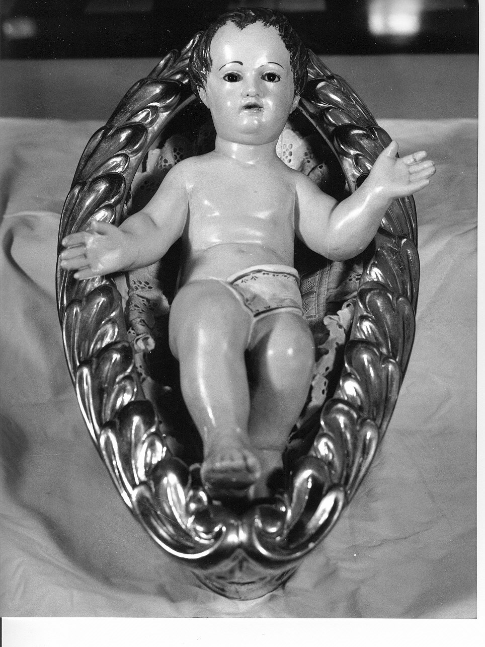 Gesù Bambino (statuetta, opera isolata) - PRODUZIONE GENOVESE (sec. XIX)