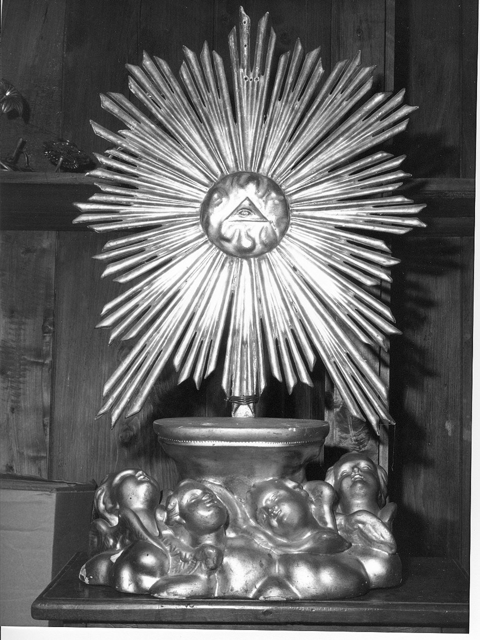 tronetto per esposizione eucaristica, opera isolata - PRODUZIONE GENOVESE (sec. XIX)