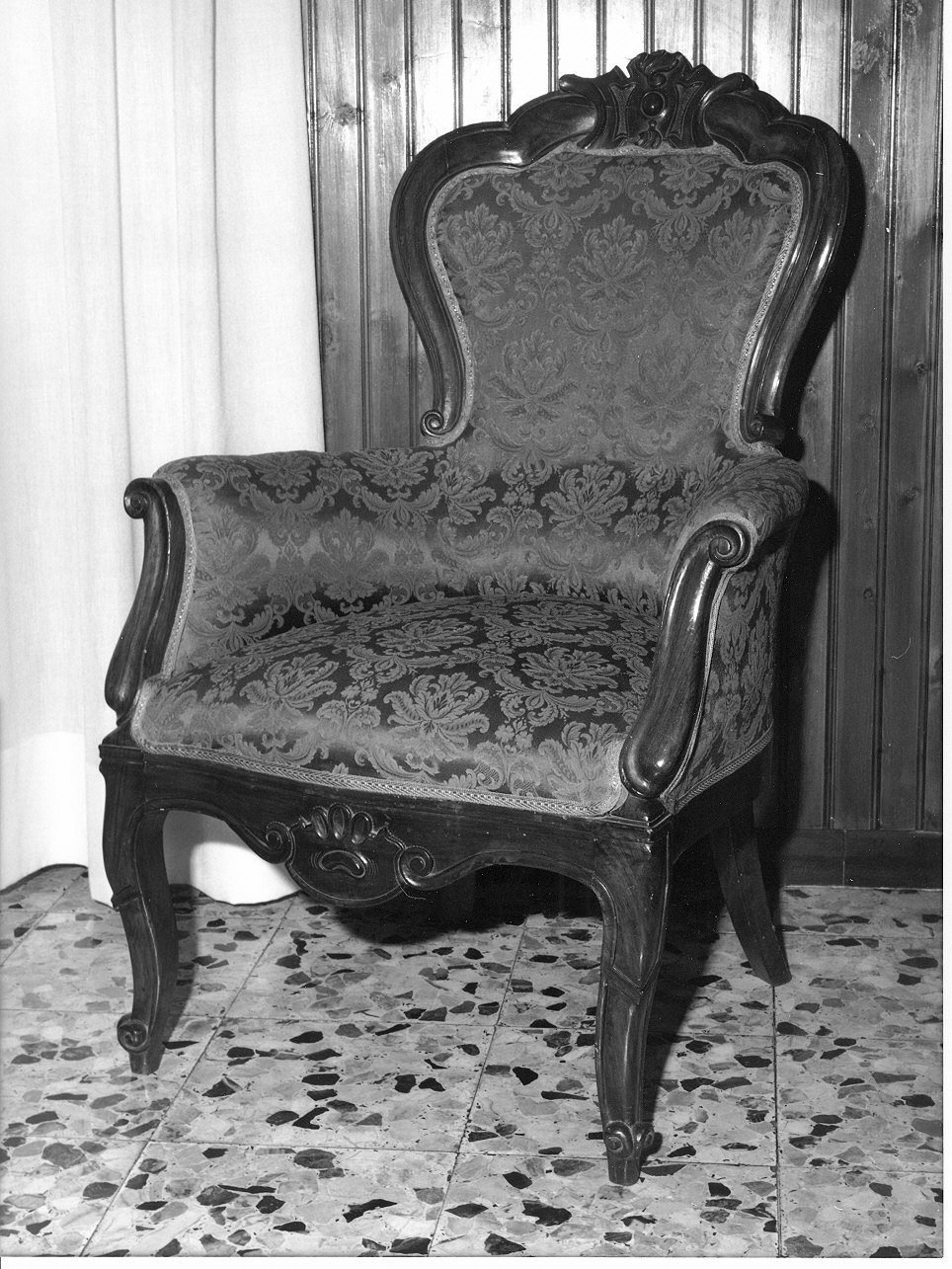 poltrona, opera isolata - PRODUZIONE GENOVESE (seconda metà sec. XIX)