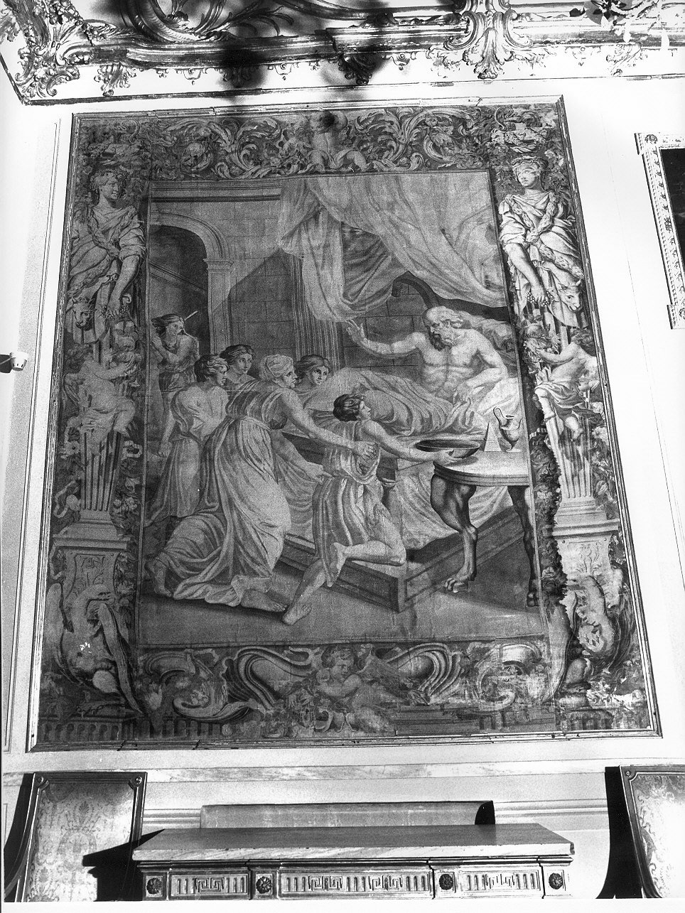 Isacco benedice Giacobbe (dipinto, opera isolata) di Romanelli Giovanni Francesco (sec. XVII)