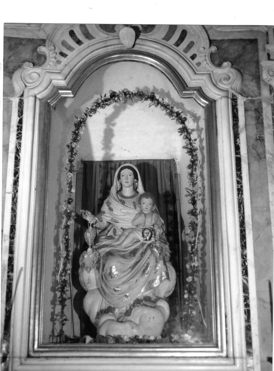 mostra di nicchia, elemento d'insieme - PRODUZIONE GENOVESE (terzo quarto sec. XVIII)