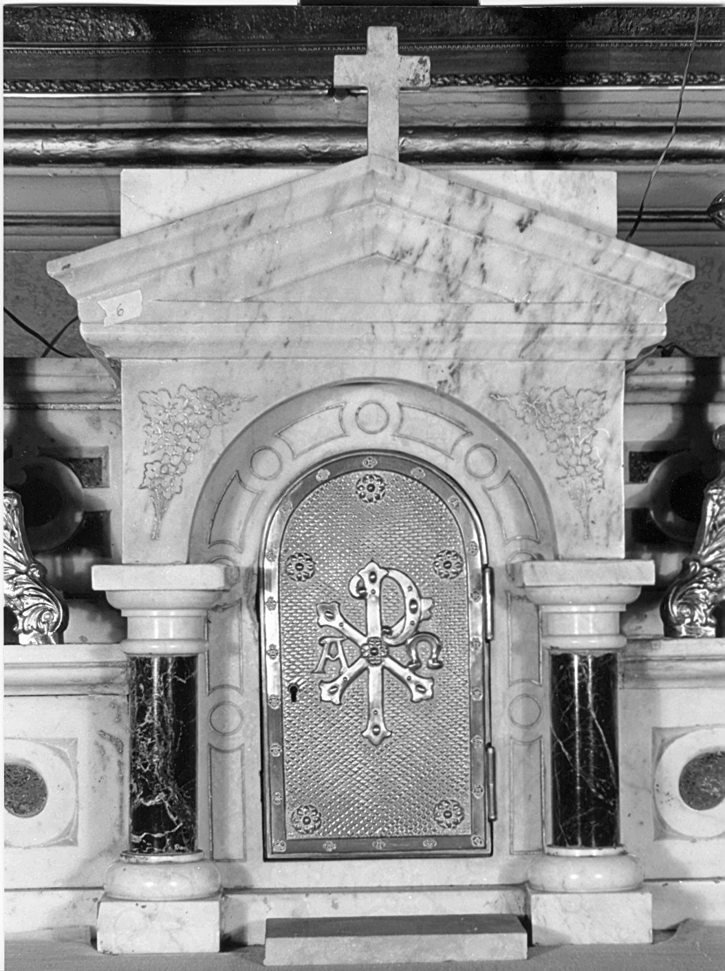 tabernacolo, elemento d'insieme - bottega ligure (fine sec. XIX)