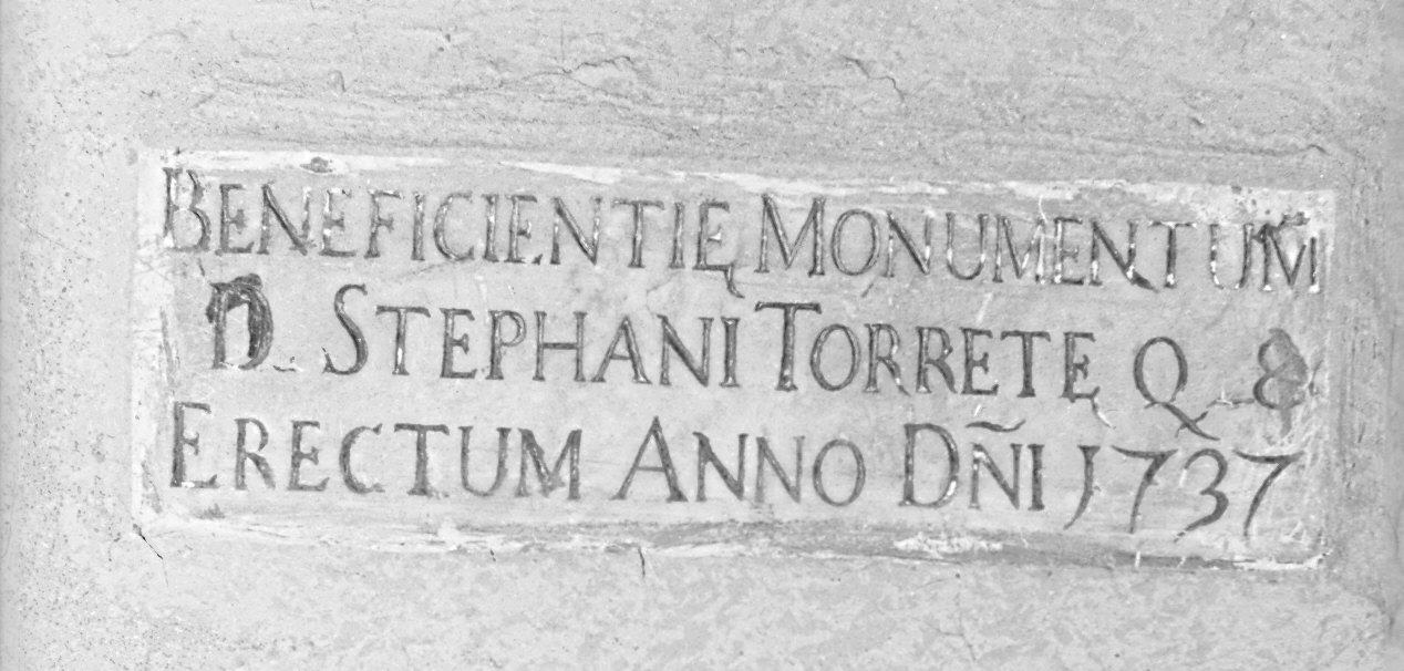 lapide commemorativa, opera isolata - bottega ligure (sec. XVIII)