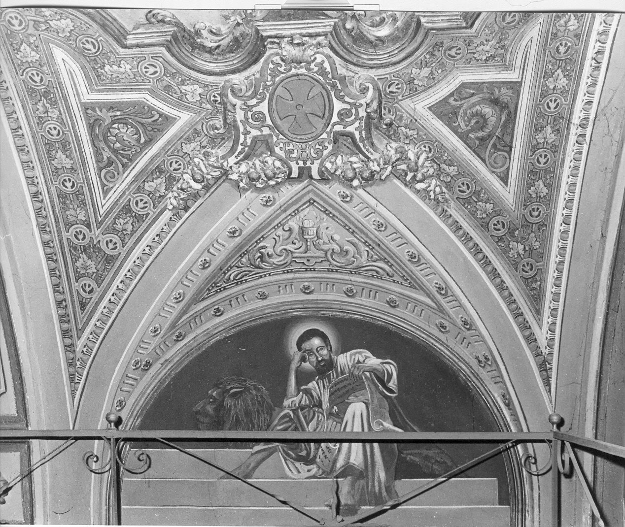 San Marco Evangelista (decorazione pittorica, elemento d'insieme) di Gambini Rodolfo (inizio sec. XX)