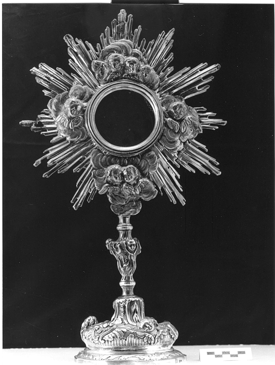 ostensorio, opera isolata - bottega ligure (prima metà sec. XVIII)