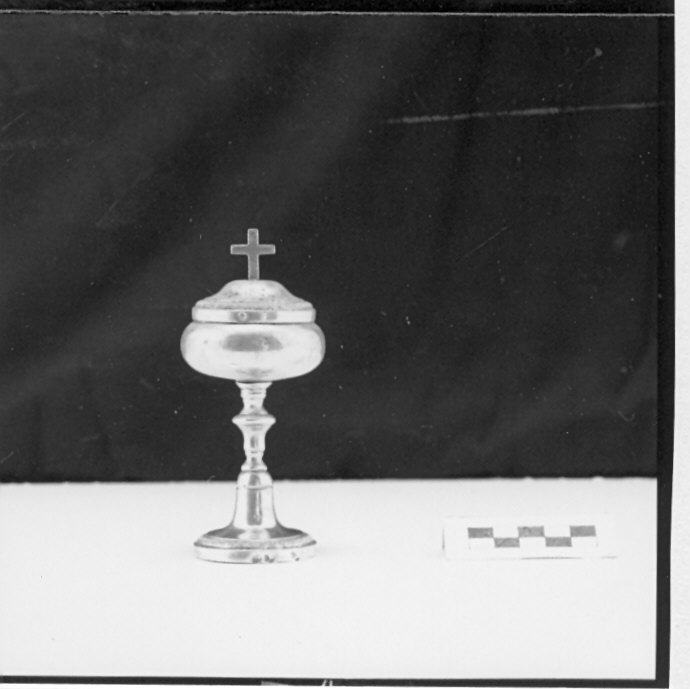 pisside, opera isolata - bottega ligure (prima metà sec. XIX)