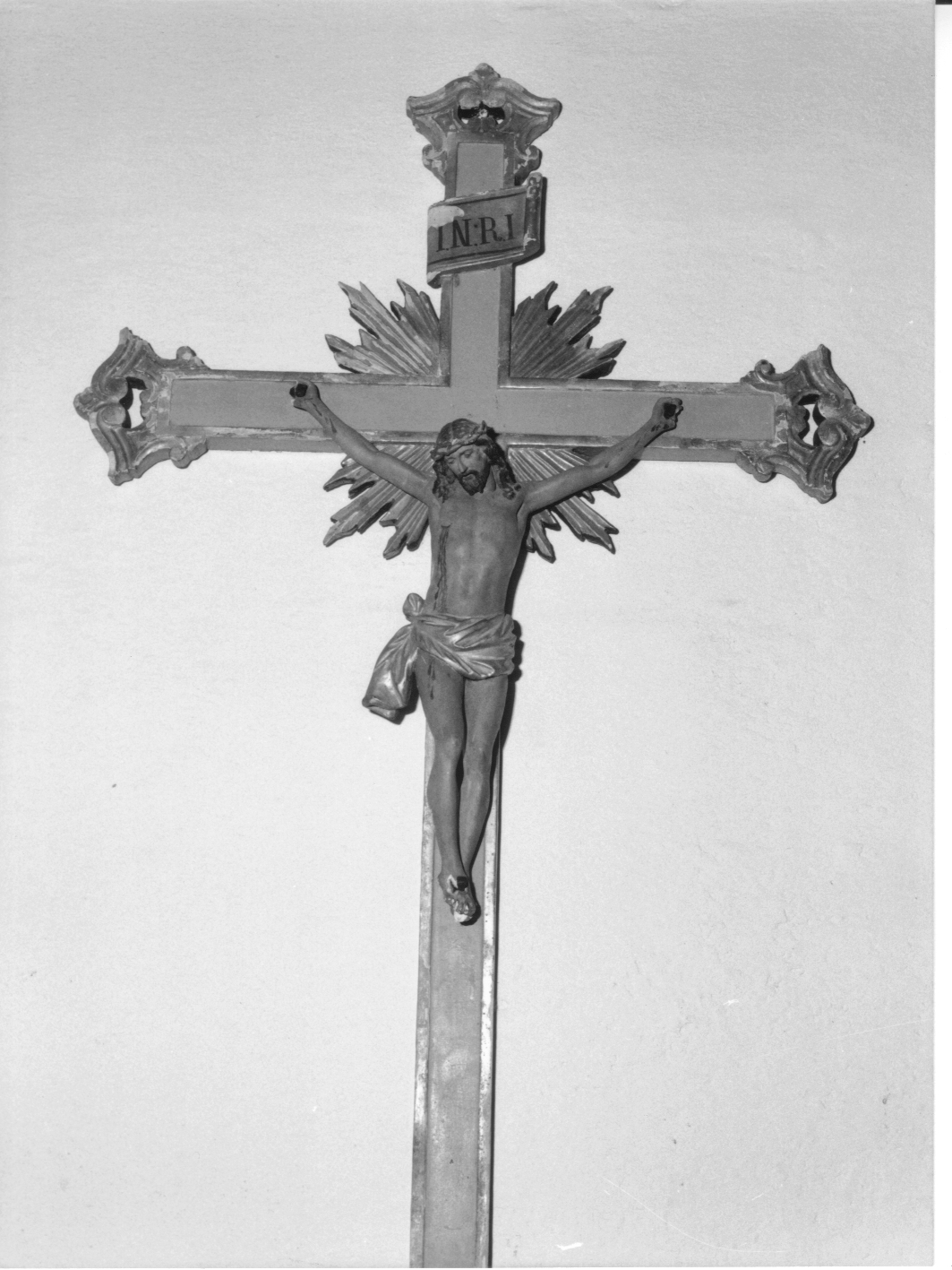 Cristo crocifisso (crocifisso, opera isolata) - bottega genovese (prima metà sec. XIX)