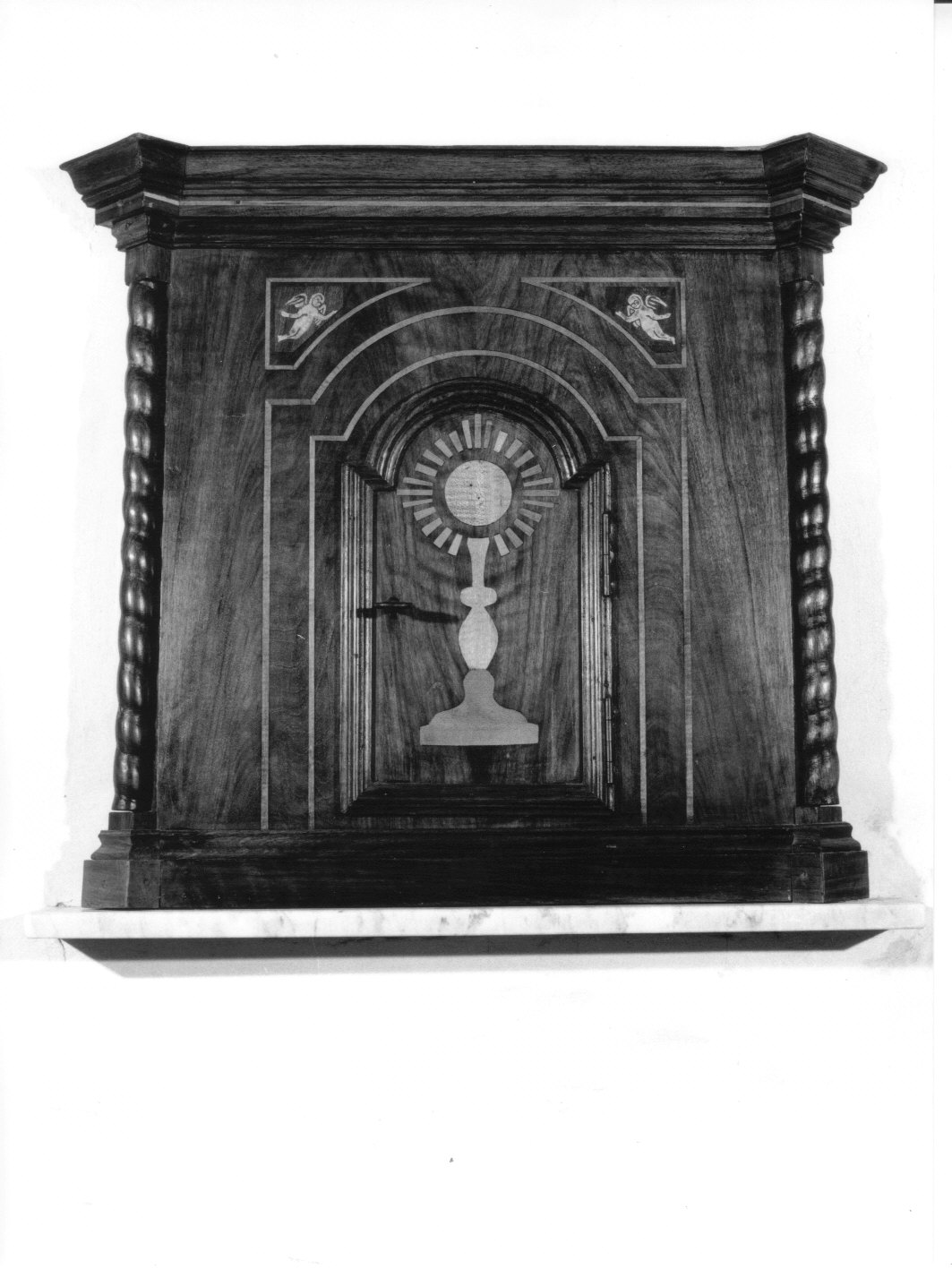 calice eucaristico (sportello di tabernacolo, opera isolata) - bottega genovese (seconda metà sec. XIX)