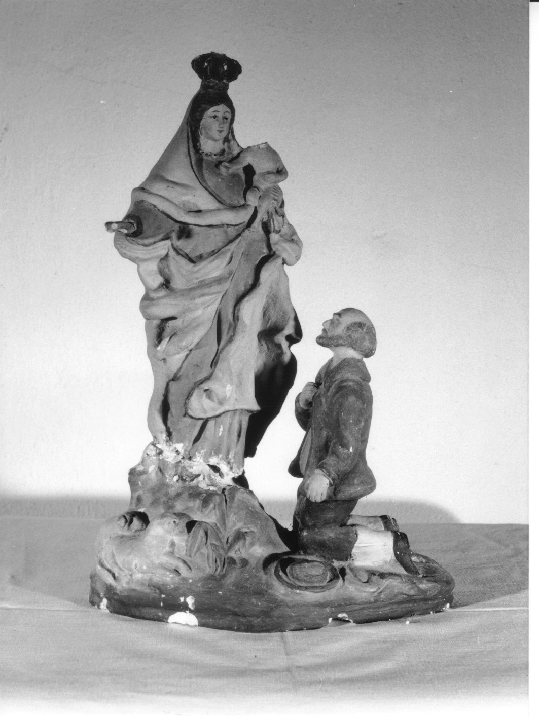 Madonna della Guardia (gruppo scultoreo, opera isolata) - bottega Italia settentrionale (fine/inizio secc. XIX/ XX)