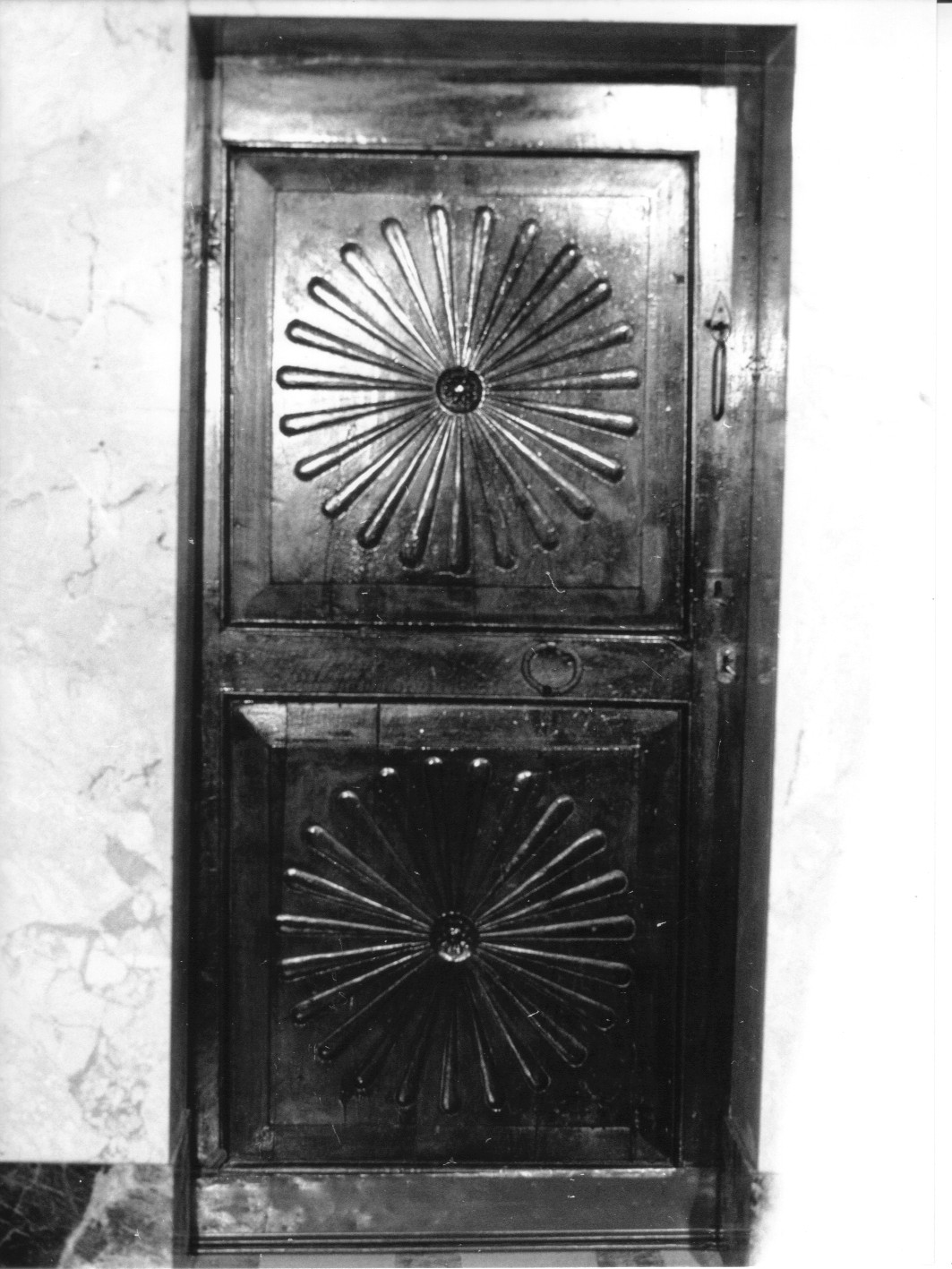 porta - ad un battente, serie - bottega genovese (prima metà sec. XIX)