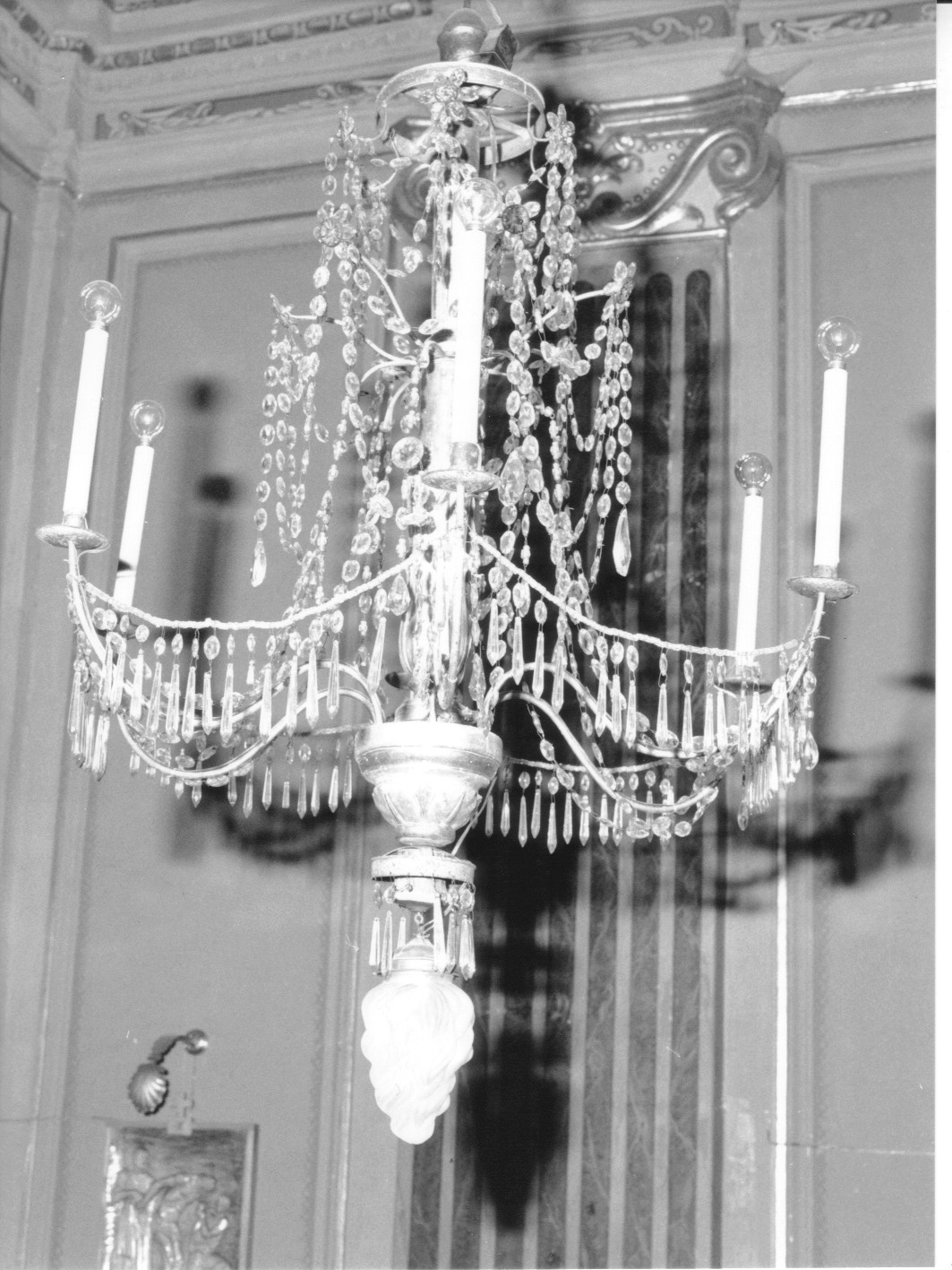 lampadario, opera isolata - bottega ligure (sec. XIX)