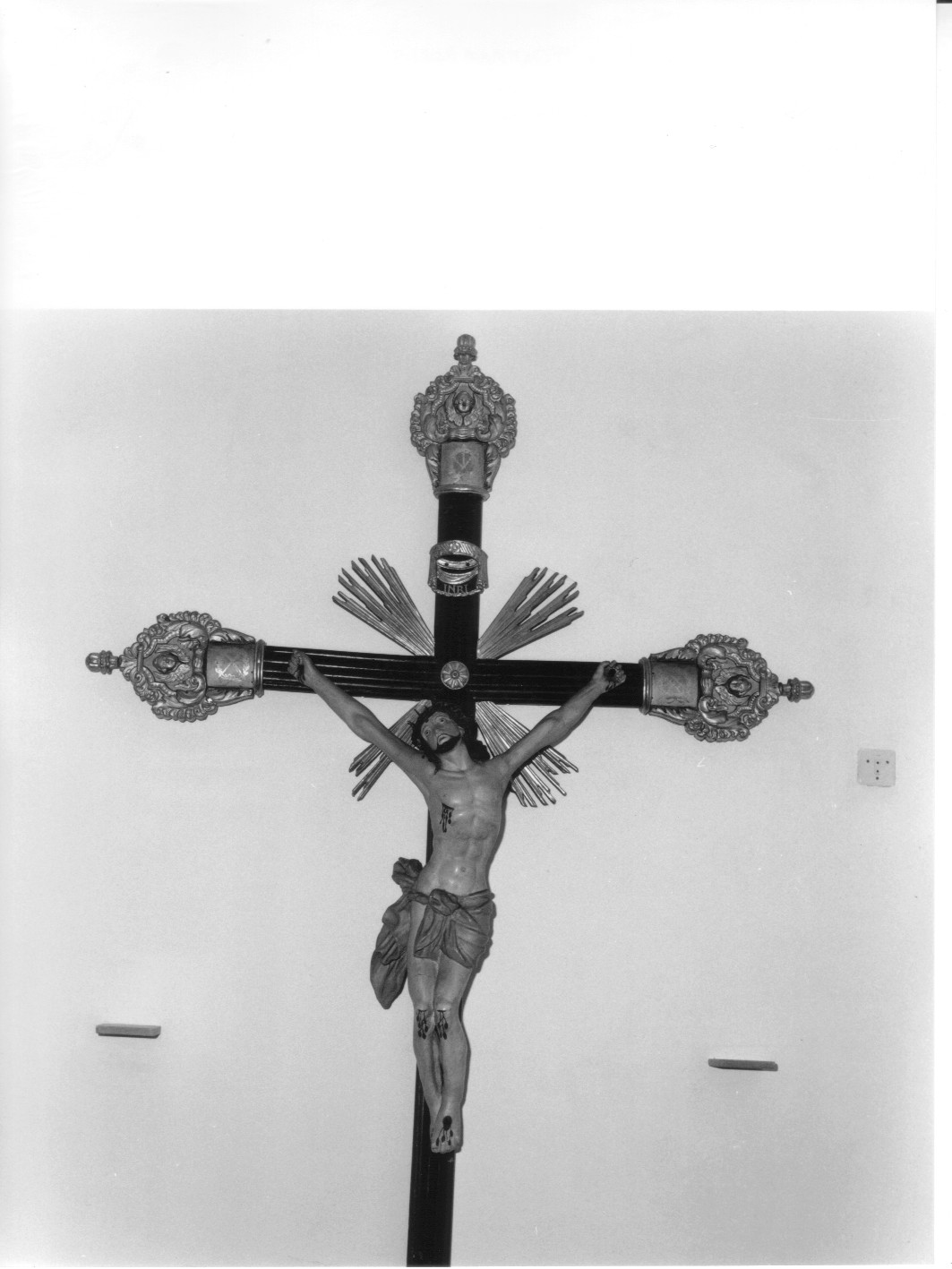 Cristo crocifisso (croce processionale, opera isolata) - bottega genovese (sec. XIX)