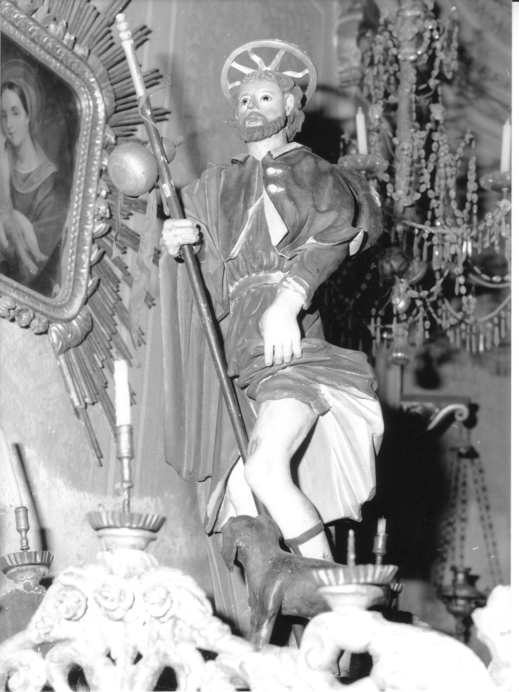 San Rocco (statua, opera isolata) - bottega genovese (sec. XIX)