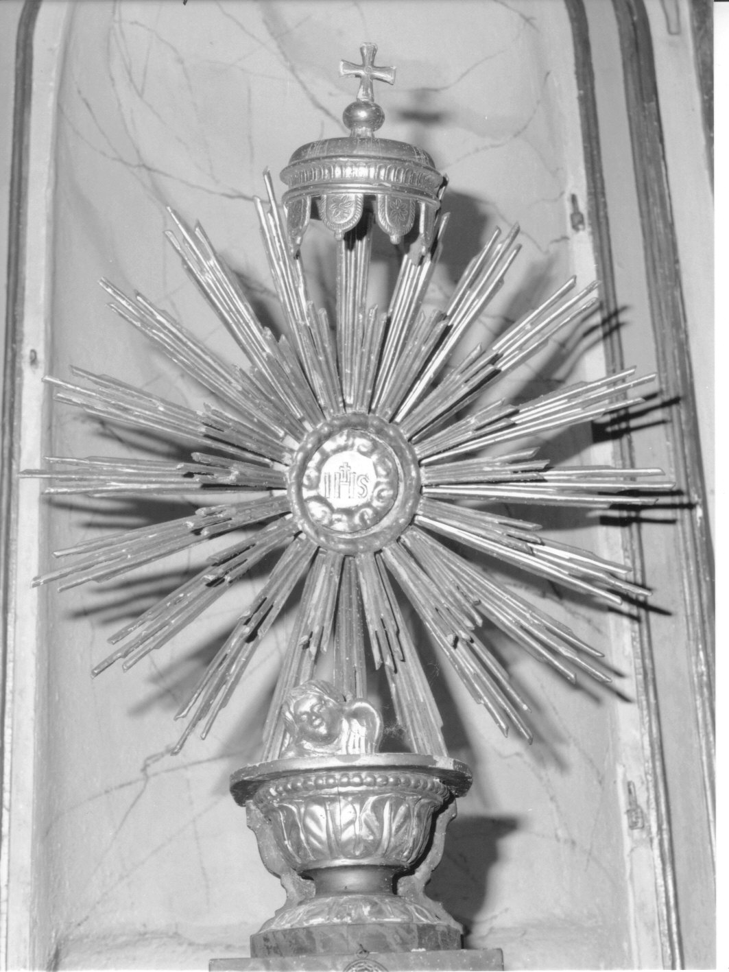 tronetto per esposizione eucaristica, opera isolata - bottega genovese (sec. XIX)