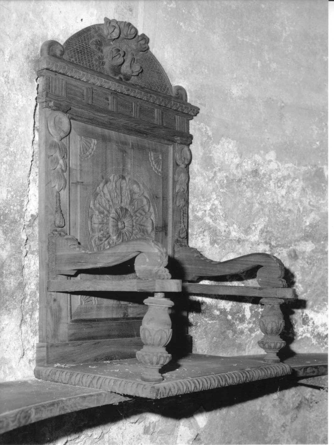 sedile, opera isolata - bottega genovese (fine/inizio secc. XIX/ XX)