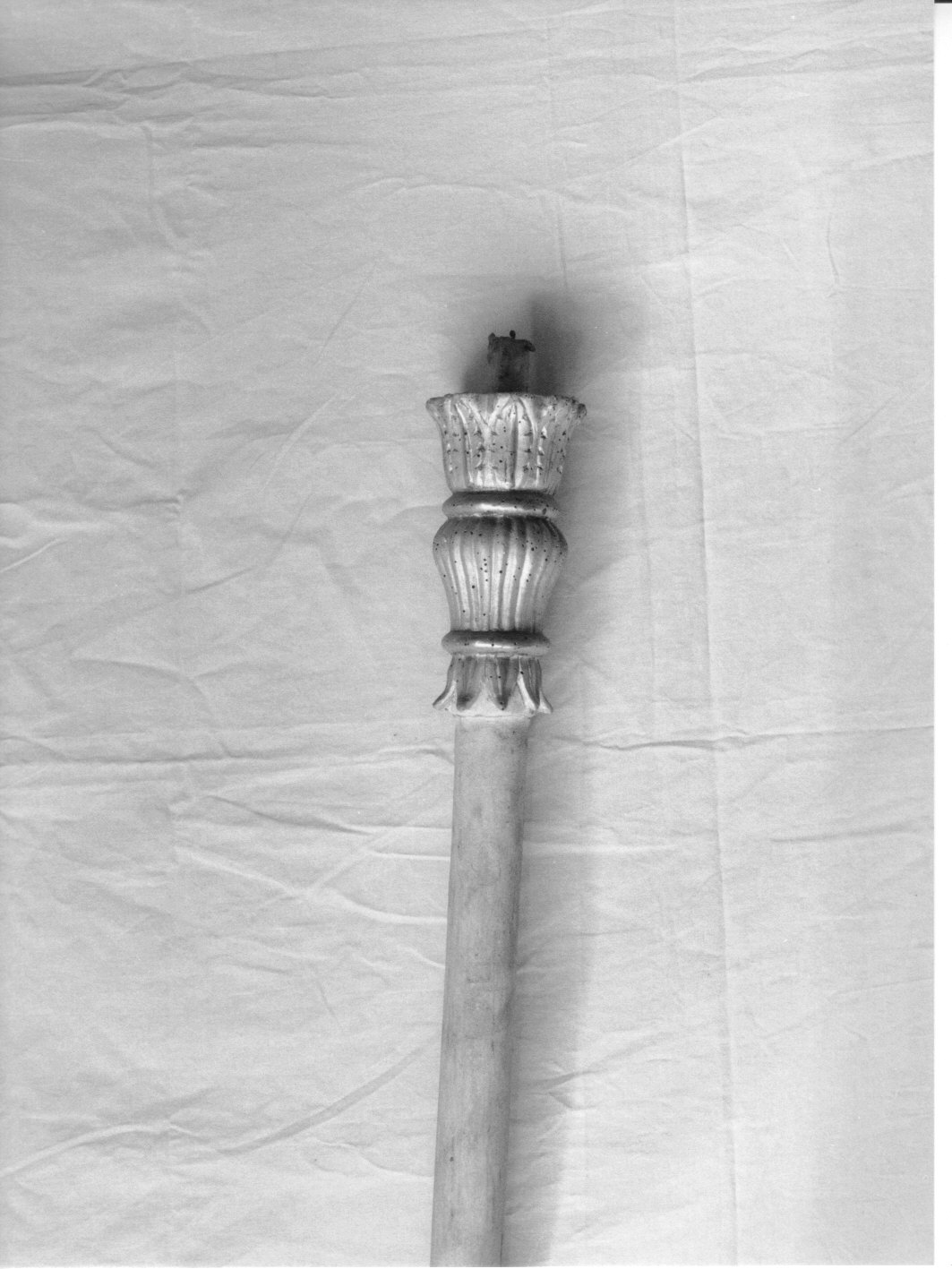 candelabro portatile, serie - bottega genovese (fine/inizio secc. XIX/ XX)