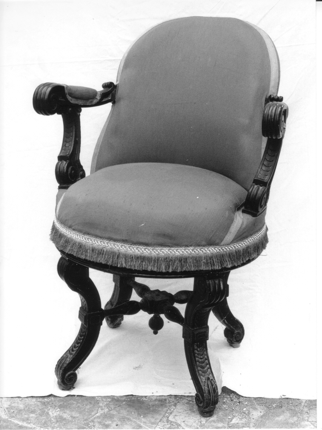 poltroncina, serie - bottega ligure (seconda metà sec. XIX)