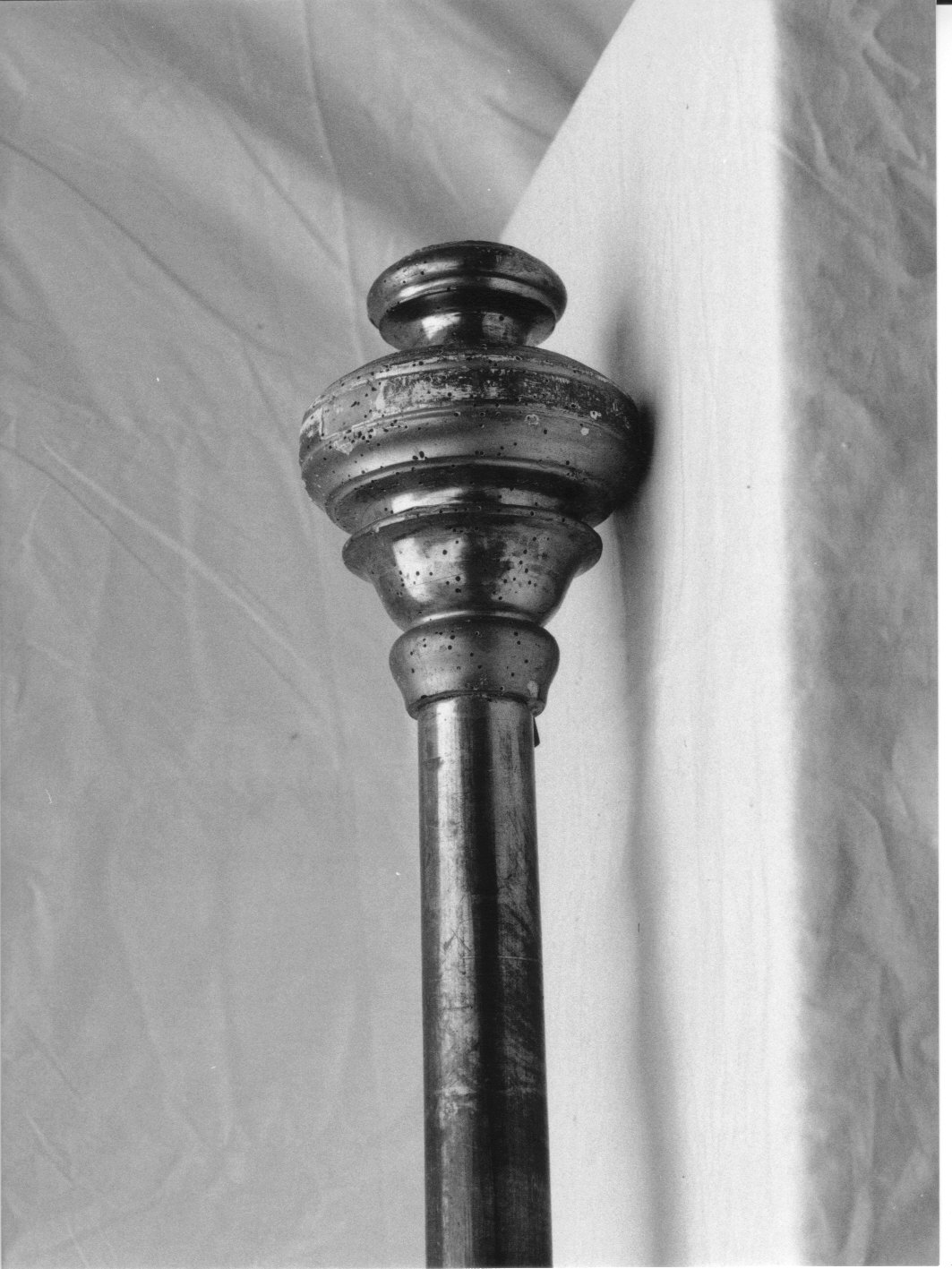 asta di baldacchino processionale, opera isolata - bottega genovese (seconda metà sec. XIX)