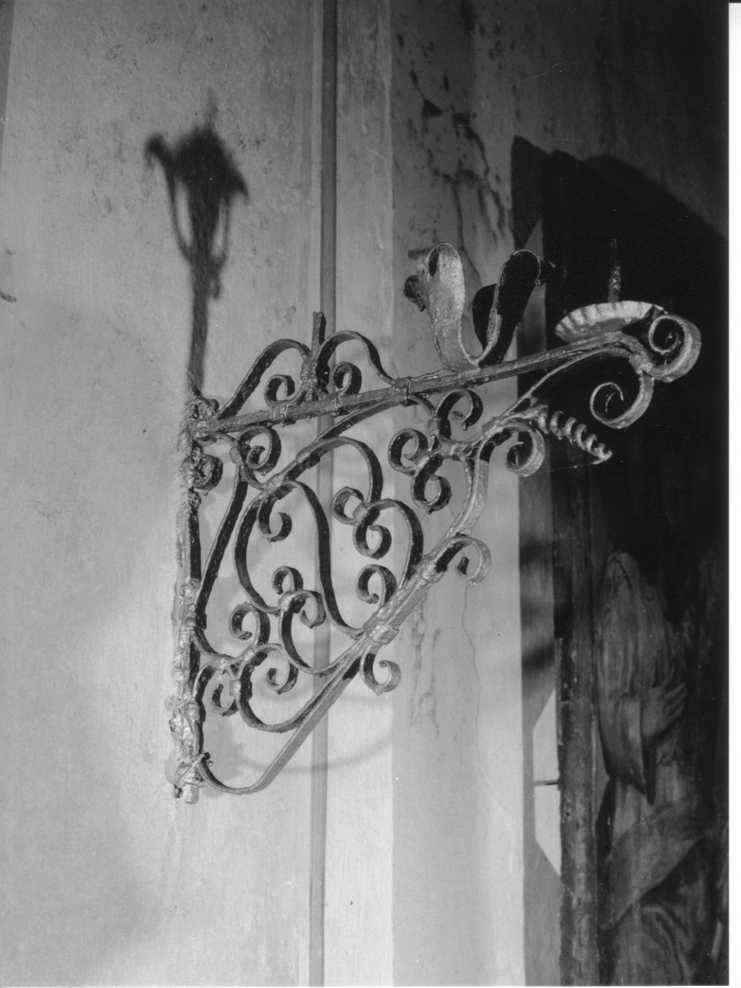 braccio portalumi da chiesa, opera isolata - bottega genovese (seconda metà sec. XVIII)