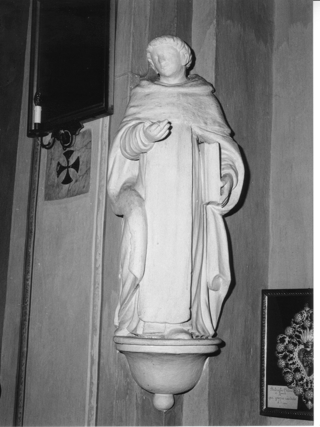 San Domenico (statua, elemento d'insieme) - bottega lombarda (fine/inizio secc. XVII/ XVIII)