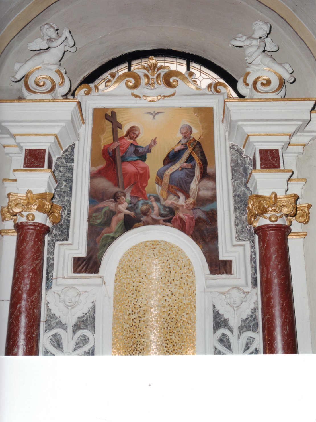 Trinità (dipinto, opera isolata) di Biscaldi C (sec. XX)