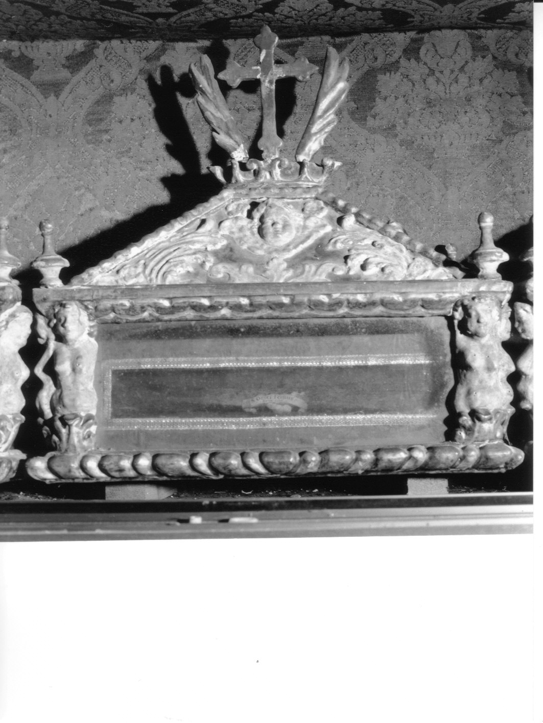 reliquiario a teca - a urna, serie - bottega genovese (sec. XVII)