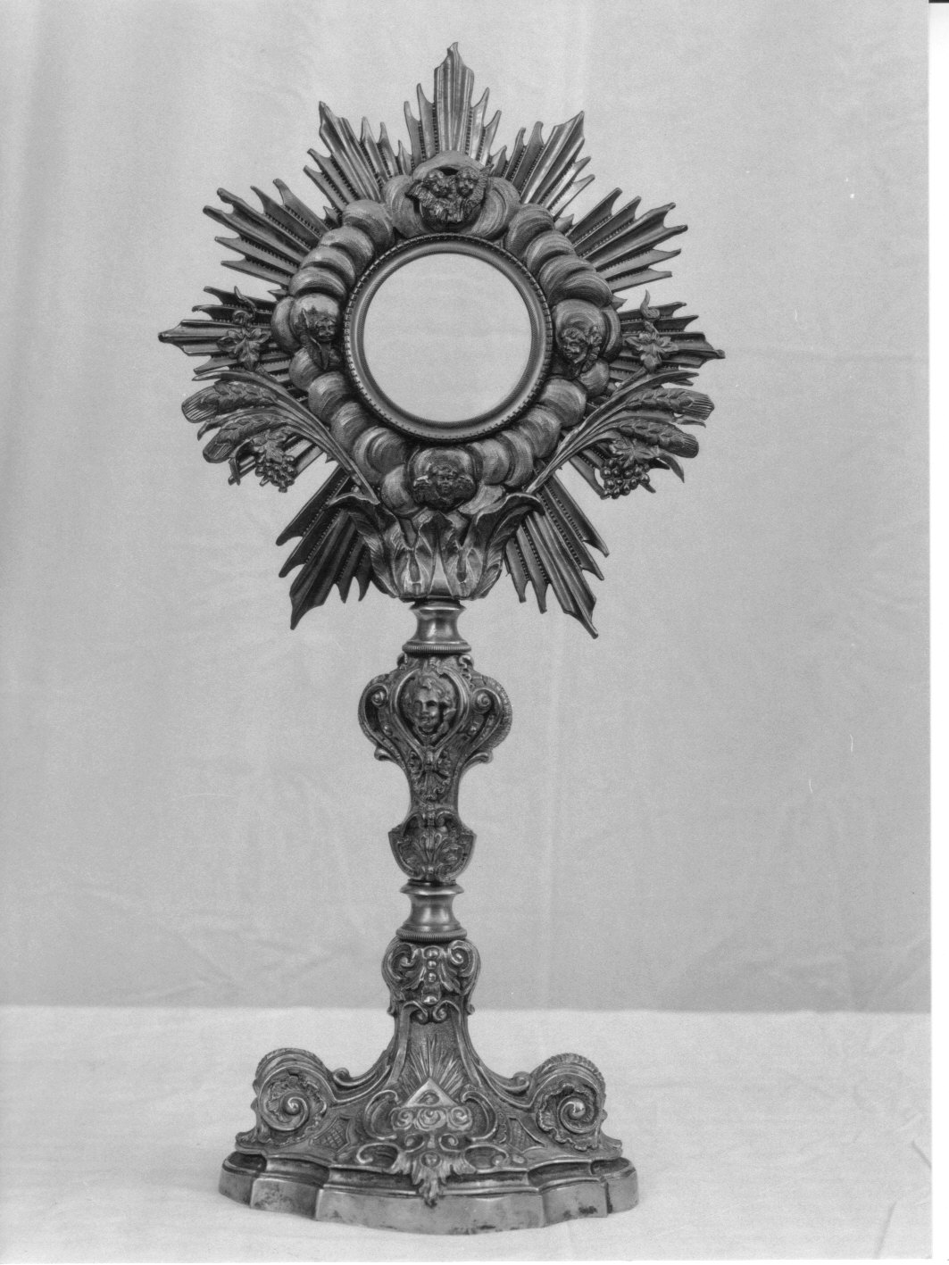 ostensorio, opera isolata - bottega genovese (seconda metà sec. XIX)