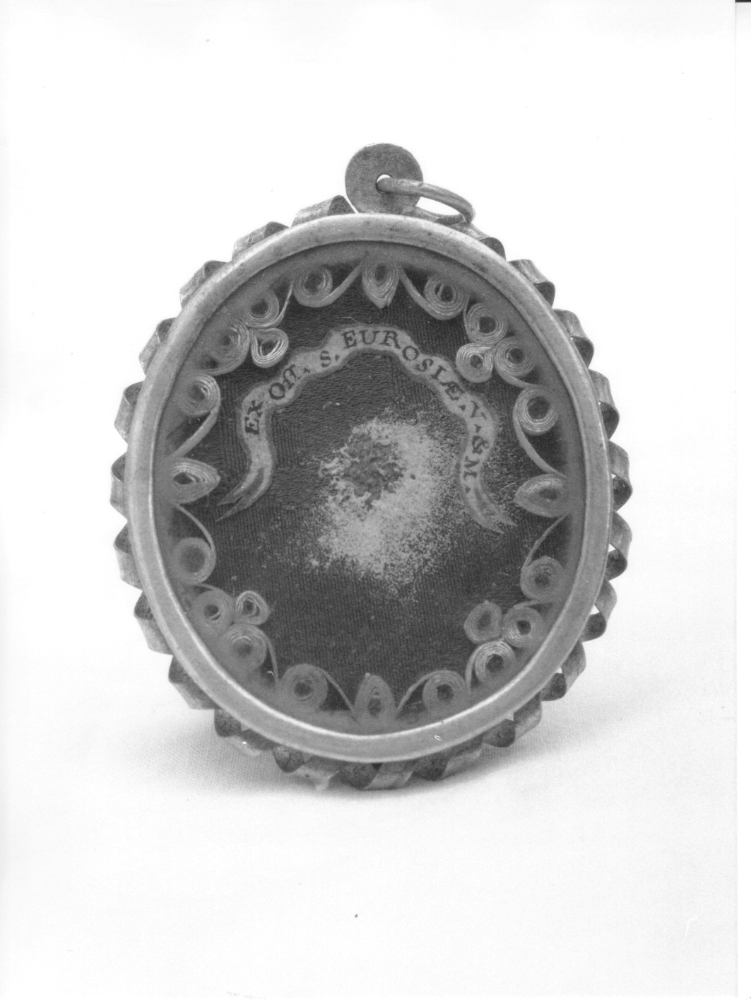 reliquiario a capsula - a pendente, opera isolata - bottega ligure-piacentina (sec. XVIII)