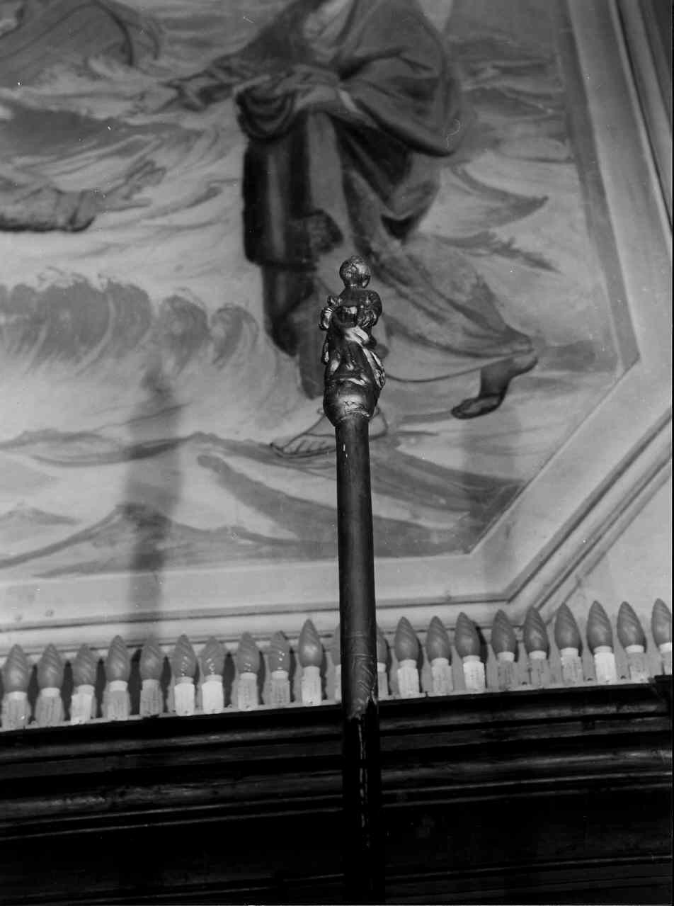 mazza processionale, serie - bottega italiana (seconda metà sec. XIX)