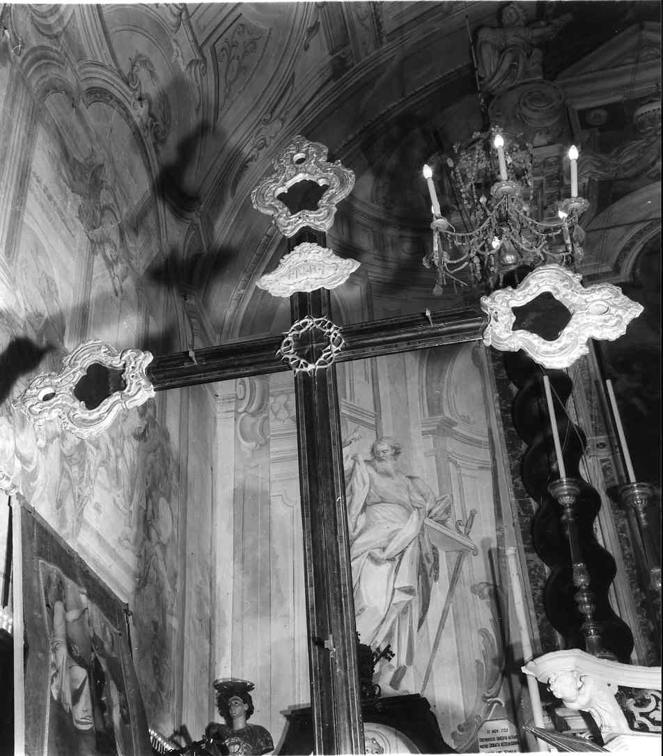 crocifissione di Cristo (croce processionale, opera isolata) - bottega ligure (prima metà sec. XIX)