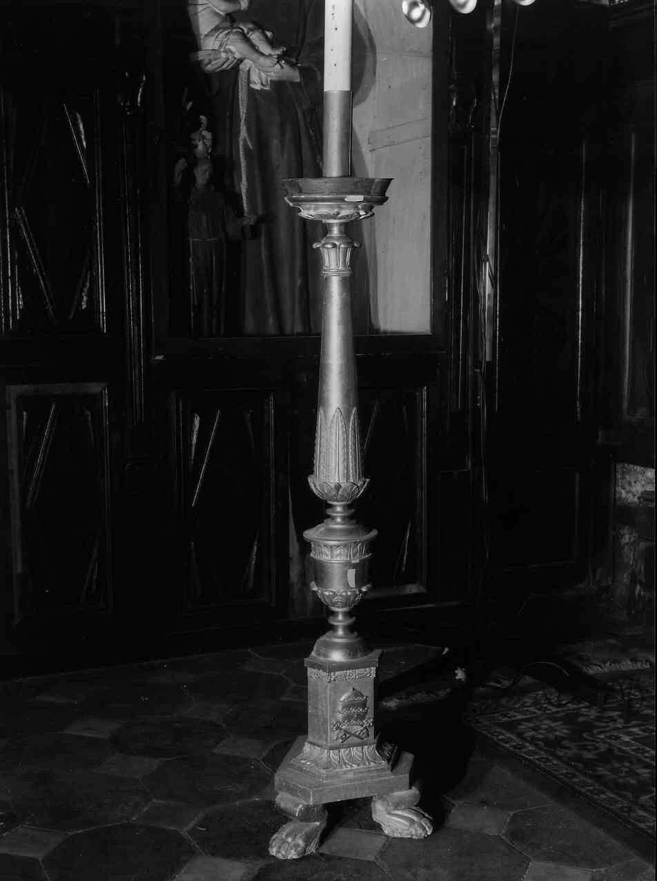 candeliere, serie - bottega ligure (seconda metà sec. XIX)