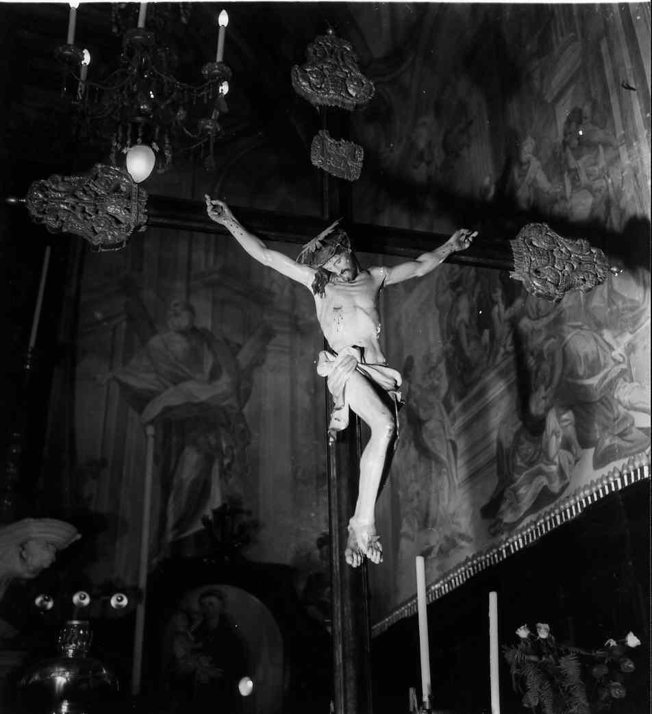 crocifissione di Cristo (crocifisso, opera isolata) - bottega ligure (prima metà sec. XIX)