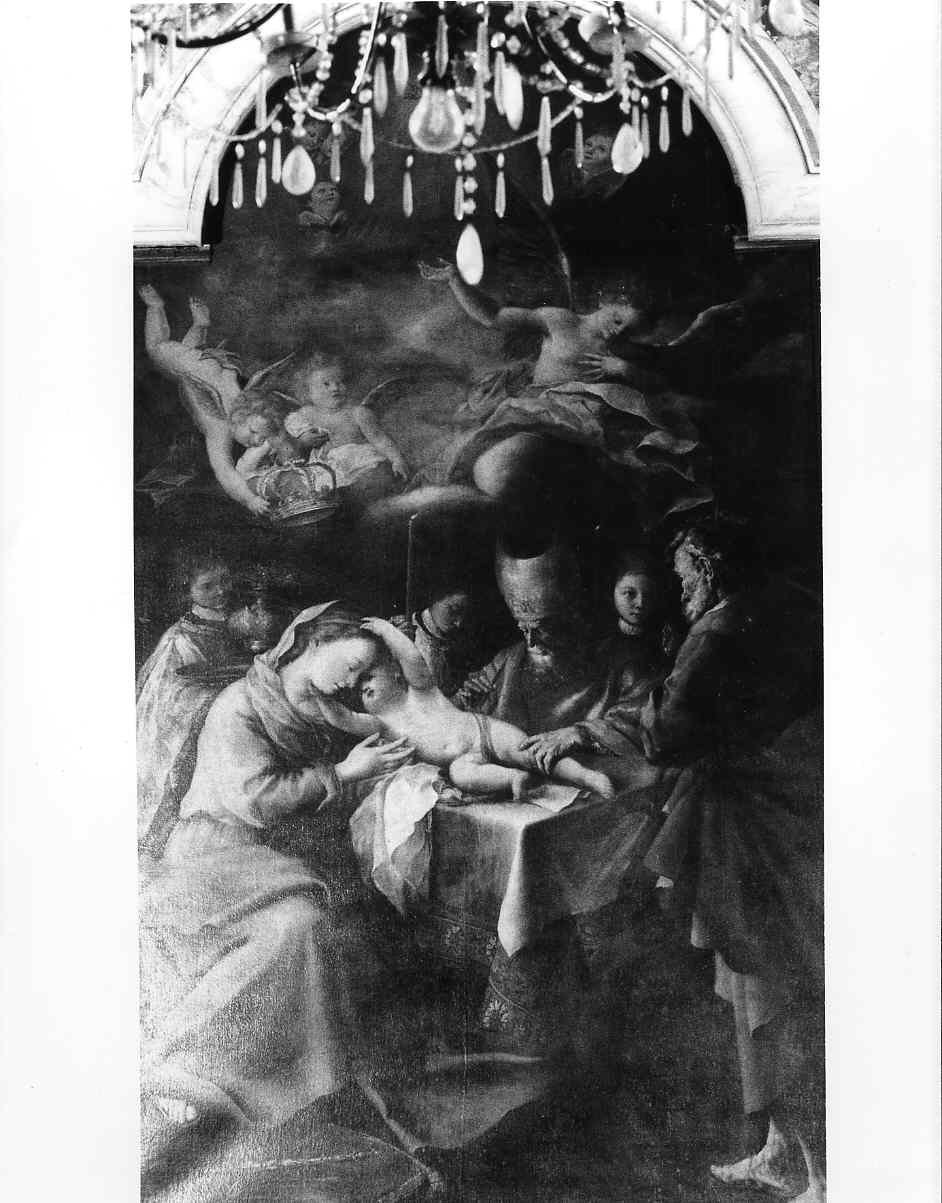 circoncisione di Gesù Bambino (dipinto, elemento d'insieme) di Guidobono Bartolomeo detto Prete Savonese (fine sec. XVII)
